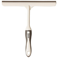 Shower Squeegee for Glass Doors and Windows, 10 Inch Silicone Blade, NonSlip Grip, Streak Cleaning, 2 Pack