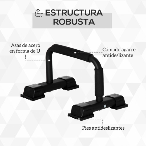 Homcom Barras Paralela Negro 36 x 25 x 20 cm 2