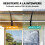 Outsunny Tejadillo de Protección Marrón 303 x 96 x 27 cm 5