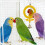 Interactive Bird Mirror Toy with Bright Sun Flower Shape Double 6