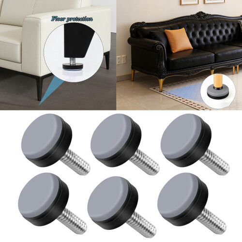 20 Stück Möbelbeingleiter-Pads mit M6-Gewinde, Bodenschoner, zum 1