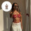 Eye Catching Multi-layer Handmade Red Beaded Body Chain Vest 2