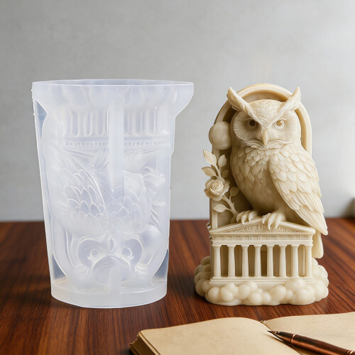 Fun Owl Shaped Silicone Mould For Handmade Candle Soaps And 1