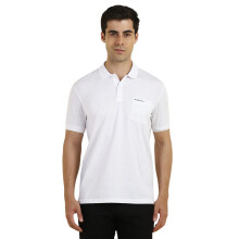 Allen Solly Ανδρικό Λευκό Πολό Τ-Shirt με Σχέδιο