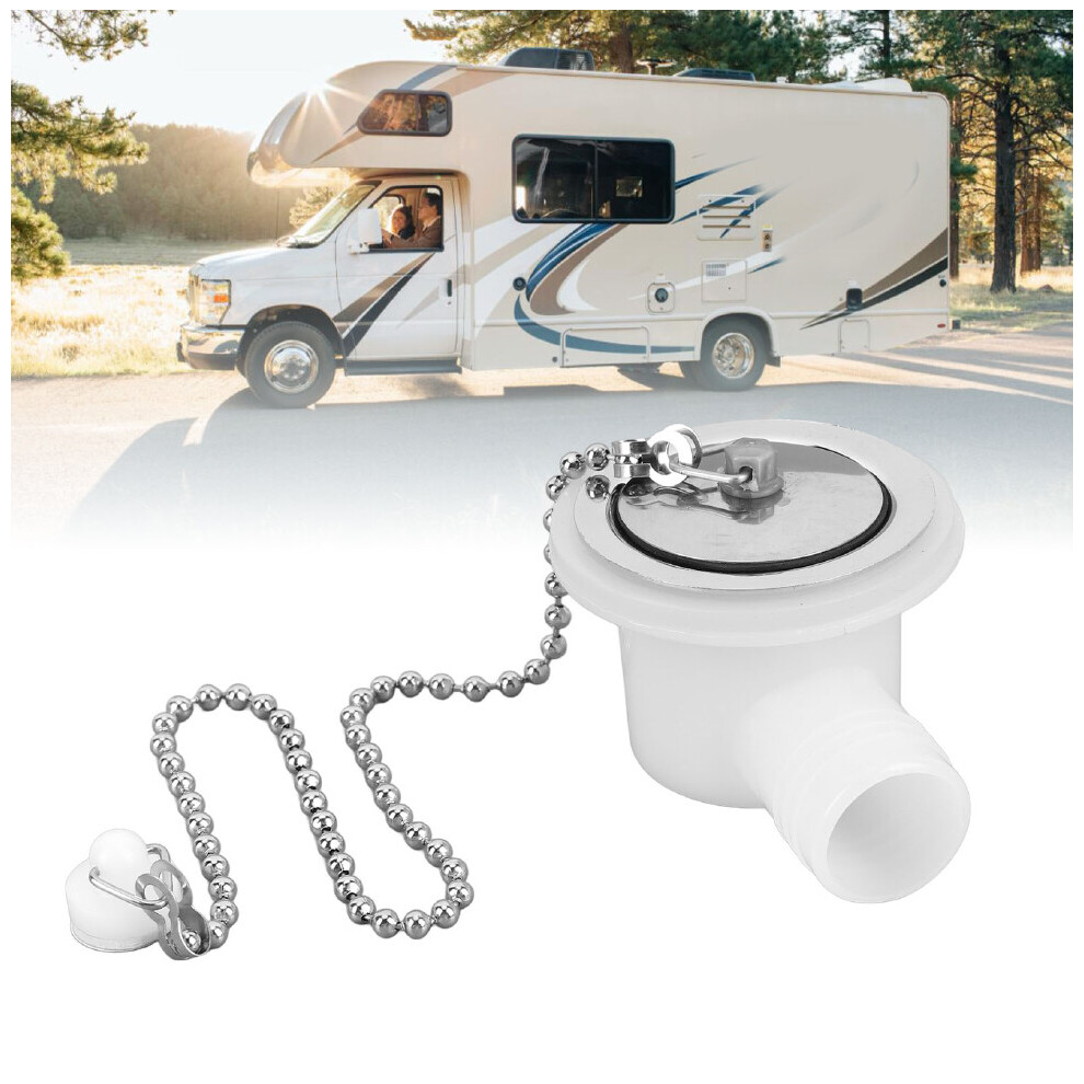 Rv~ Sink Drain Connector Right Angle Stainless Steel Strong Sealing Space Saving 9421393546219