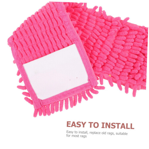 2pcs Microfiber Mop Replacement Pads Reusable for Floor Cleaning, Scratch Durable Fabric 2