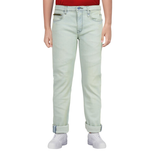 Allen Solly Junior Αγόρια Λευκά Τζιν 5-6 Ετών
