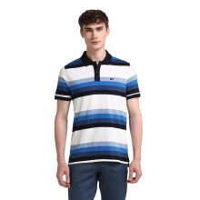 Arrow Sports Ανδρικό Μπλε Ριγέ T-Shirt Με Γιακά (Asaeots5309_Blue_M)
