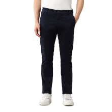 Arrow Sport Herre Mid Rise Slim Fit Ensfarvede Bukser