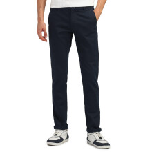 Arrow Sports Heren Blauwe Effen Katoenen Slim Fit Broek met Knopen en Zakken (Asaitr2474_Blue_36)