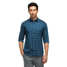 Arrow Sport Slim Fit Οριζόντια Ριγέ Πουκάμισο_Asaish1730_48 Ναυτικό