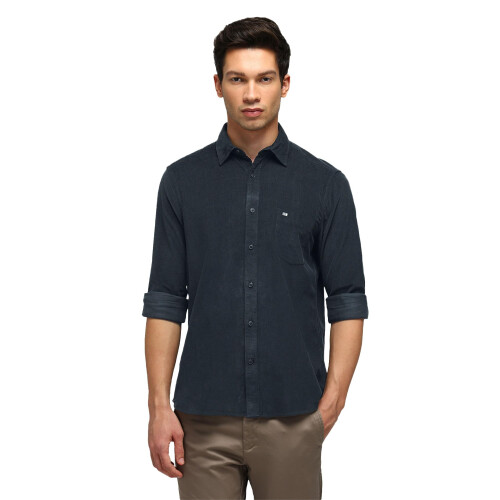 Arrow Ανδρικό Μαύρο Σατέν Πουκάμισο Slim Fit (Asaish1824_Black_44)