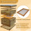 10 Frame Bee Hive Candy Board Feeder, Beeswax Coated Winter Feeding Solution for Beekeeping 5