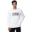 Allen Solly Ανδρικό Λευκό Crew Neck Φούτερ με Μακριά Μανίκια 1