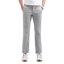 Arrow Sport Heren Grijze Effen Katoenen Mid Rise Slim Fit Broek met Zakken (7I96Gs689Ho_Grey_34)