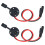 2 Pack SAE Solar Connector Weatherproof Sidewall Power Socket, Quick Connect Flush Mount for RV 1