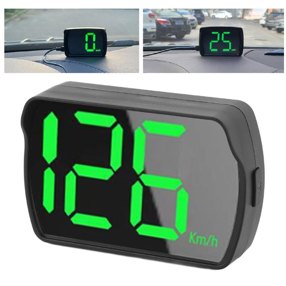 Hud Speedometer Dc5v Usb-C Km/Mph + Black/Green 6931393546360