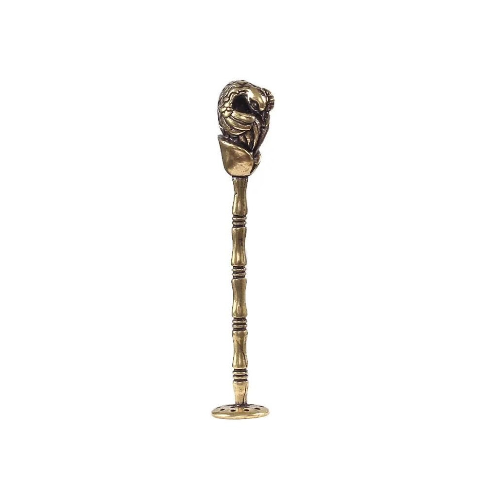 Pure Copper Zodiac Tobacco Pipe Tamper Tool Cleaner with SixâHole Carved Design (Color: Chicken)