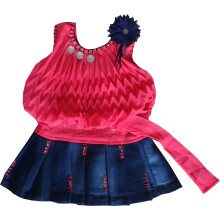 Benkils Baby Meisjes Maxi Jurk (Benkils_Jeans_Rok_Rood_12-18 Maanden)