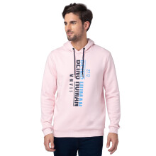 Baby Pink Regular Fit Hoodie voor Mannen van Being Human Clothing