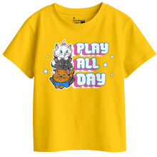 Bon Organik Meisjes Graphic Geprinte T-shirts (Bon11428_2-3J)