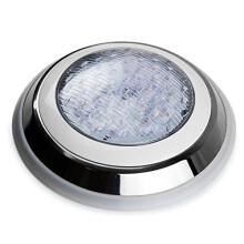 15W RGB LED Pool Light with Remote, Stainless Steel 12V IP68 Underwater Light for Swimming Pool
