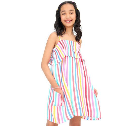Φόρεμα Κοριτσιών Bonkids (Bon9300_Multi_6-7Y) Πολύχρωμο