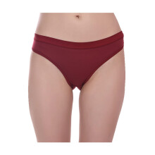 Bureaucrat Dames Katoenen Bikini, Lage Taille Katoenen Ondergoed, Antibacteriële Hipster Onderbroek (Kleur-Maroon, Maat-XXL)