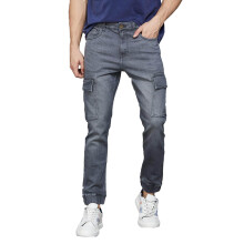 Bossini Mannen Grijze Katoenen Jeans
