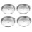 4pcs 10" Easy-Out Quick Release Tart Quiche Pie Cake Pan Nonstick Round Baking Pans 1