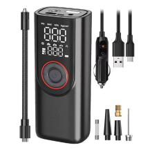 Portable Bicycle Electric Tire Pump 6000mAh Dual-Use Handheld & Car Charger Inflator