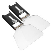 2pcs Bench Eye Shield Protective Cover 6 Inch Plastic Guard Dust Shroud for Bench Grinder Safety Guard Attachment