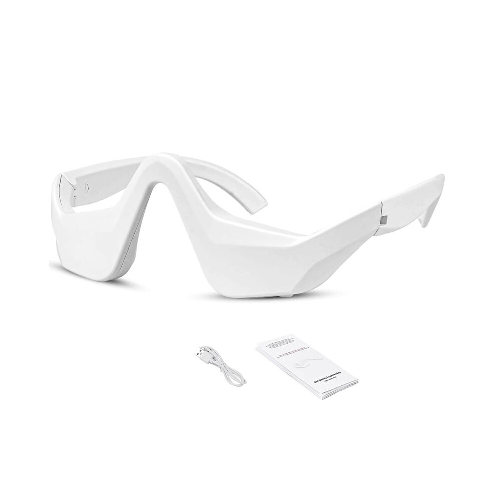 Red/Light Under Eye Therapy Glasses, Therapy Device Microcurrent Eye Massager, Eyes Bag Remover