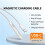 For  Pencil 2nd Magnetic Charging Adapter Nylon Braided Cable Type C Charger Cable with Indicator Light 3