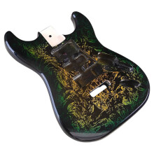 Wood Electric Guitar Body Gradient Color Single Tremolo Guitar Modification Musical Instrument Diy Accessories