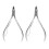 2pcs Flush Cutter, Steel, Pro-Accuracy Grip 12