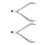 2pcs Flush Cutter, Steel, Pro-Accuracy Grip 14