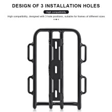 Riderace Soporte para Horquilla Delantera de Bicicleta, Portaequipajes Delantero para Bicicletas de Montaña y Carretera, Soporte para Equipaje de