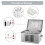 Wine Glass Storage Box with Lid, Hard Shell Stemware Storage Container with 12 Dividers,Glassware Packing Box 4