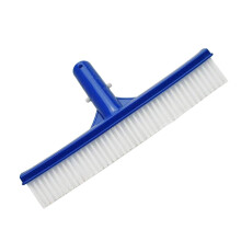 10 Inch Heavy Duty Pool Brush with Wire Bristles for Fast Algae Removal, Durable Head and Secure Connector