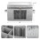 Wine Glass Storage Box with Lid, Hard Shell Stemware Storage Container with 12 Dividers,Glassware Packing Box 7