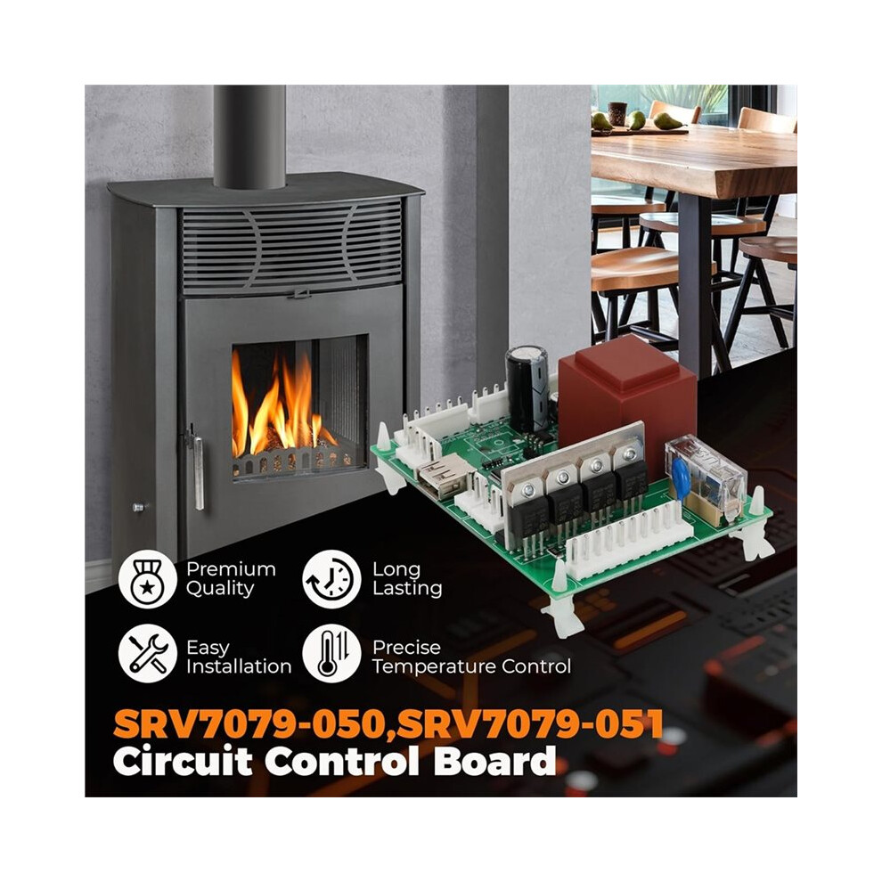 Srv7079-050 Circuit Control Board For Pelpro Pp130 Pleasant Hearth Ph50ps Ph50cabps Stove Control Board 4712439148036
