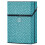 Plastic Cigarette Case for 85mm, Woven Pattern Compact Holder Grayish Cyan, Pressure‑Resistant and Moisture‑Proof 1
