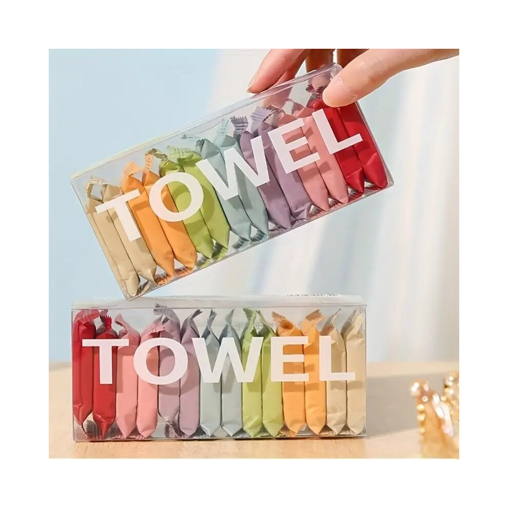 28Pcs Compressed Towels Travel Disposable Face Towels, QuickDrying Cotton, Gentle Reusable Makeup Remover