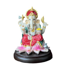 Sculpture hindoue Ganpati en résine, Statue de dieu éléphant,