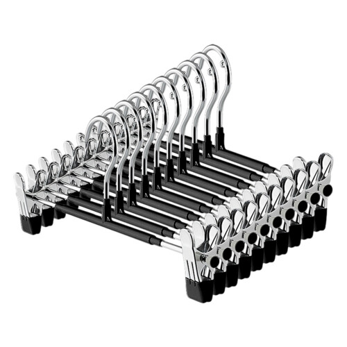 Multifunktionale, kratzfeste, rutschfeste Hosenbügel,-Schwarz