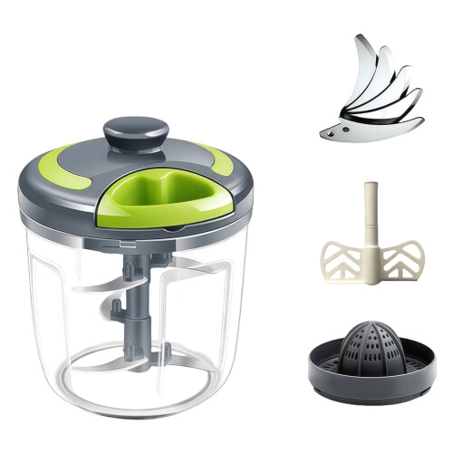 Professional Manual Chopper Garlic Crusher With ABS-900ml