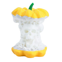 Decorative Skull Pumpkin Candle Holder With 3D-PRO yellow white
