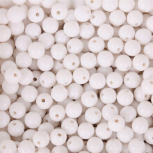 6mm Acrylic Beads Bracelets Craft Set With Assorted Color-White