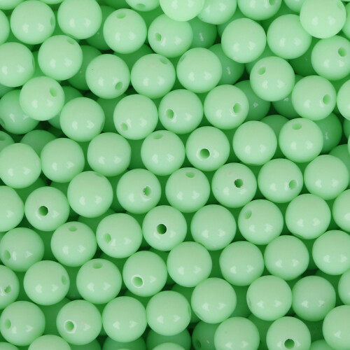 Vibranting 6mm Acrylic Beads Collection for-Light Green